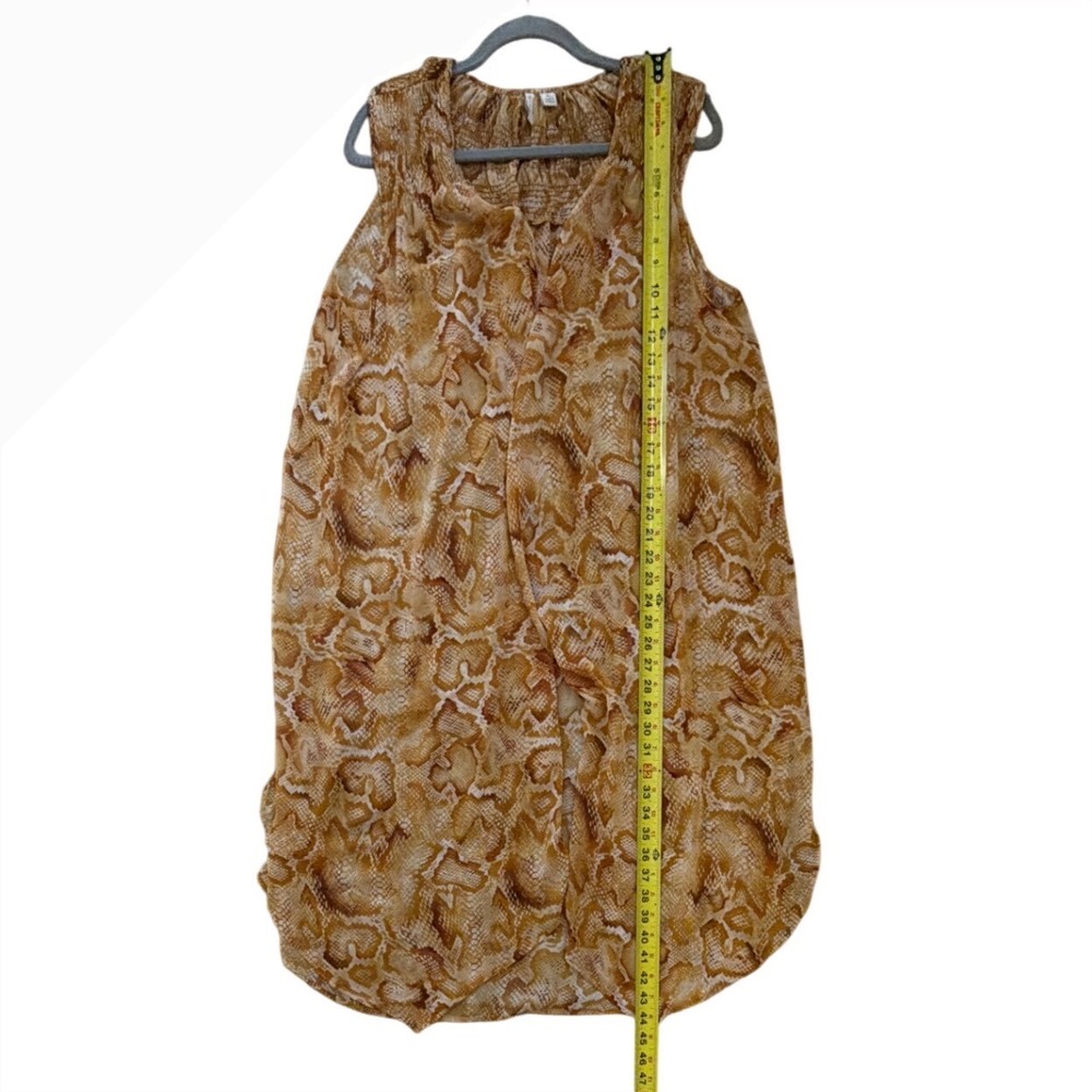 Est. 1946 Womens XL Snakeskin Print Sleeveless Duster Vest Smocked Open Front - Picture 9 of 9